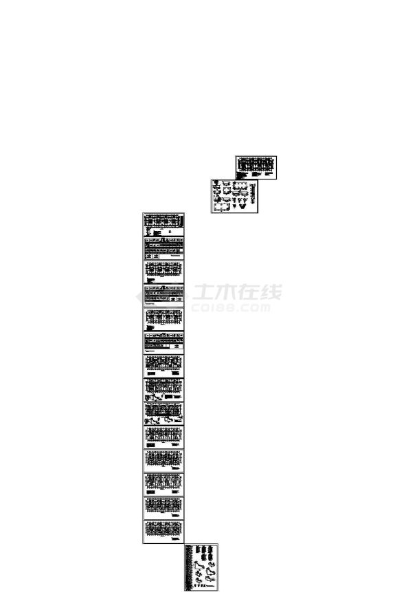 某22层剪力墙住宅结构设计图，17张图纸-图一