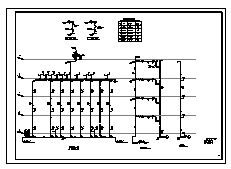 某市四层商业住宅楼给排水施工cad图(含消火栓系统，自动喷淋系统设计)