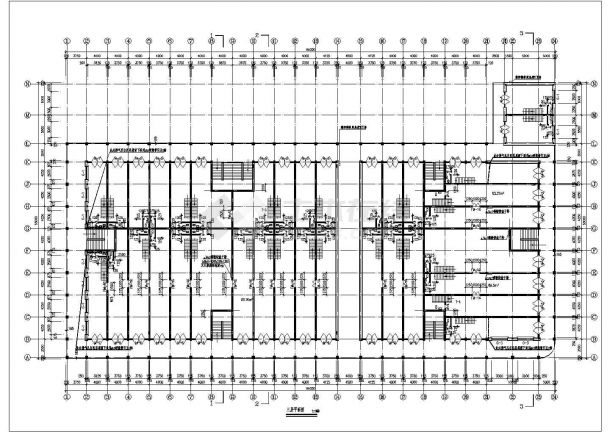 商场：长94米 宽53米 4层商场建筑施工图【平立剖】-图一