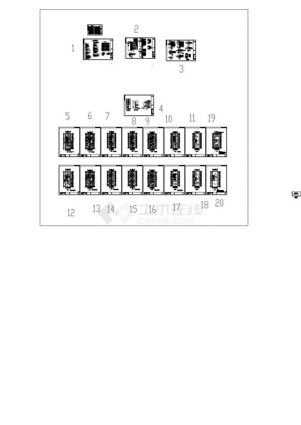 办公楼设计_[江西]多层办公楼电气施工CAD图纸-图二