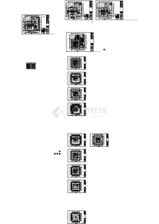 办公楼设计_[安徽]超高层办公楼全套电气施工图纸-图二