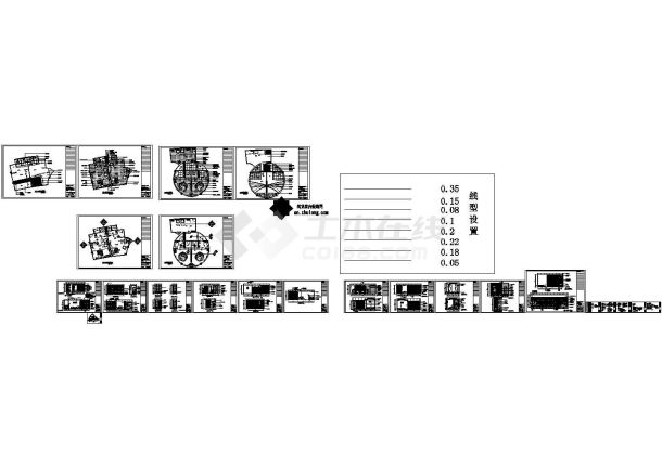 [广东]某假日酒店桑拿包房室内装修施工图（含效果）-图一