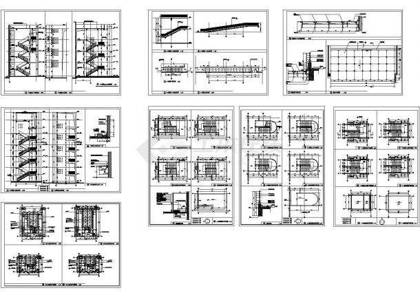 某学校多层砖混结构综合楼设计cad全套建筑施工图（标注详细）-图二