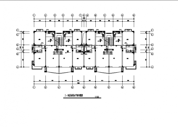 二套带阁楼层住宅楼排水系统设计施工cad图纸_图1