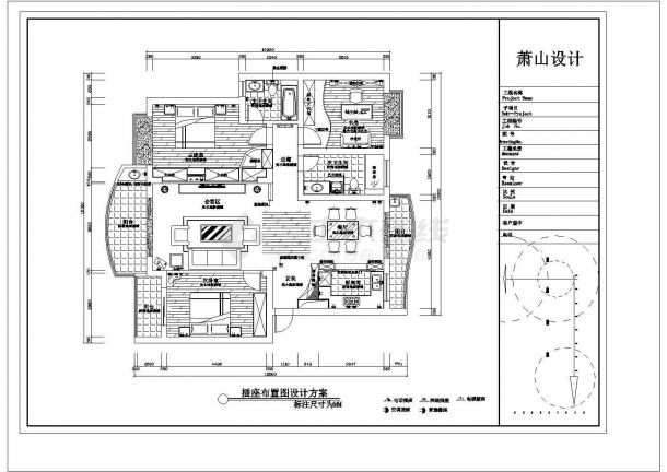 某中式小区室内详细设计图-图二