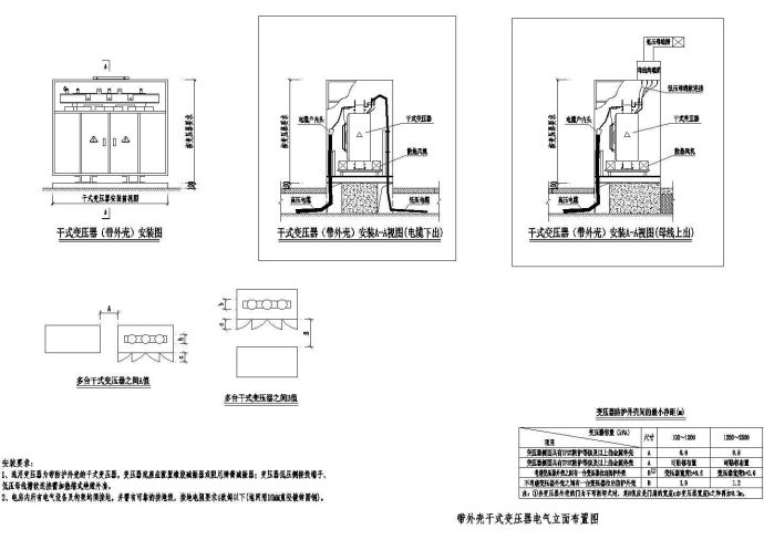 干式变压器电气CAD原理图_图1