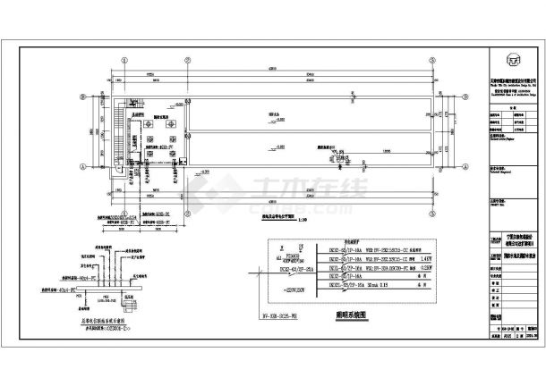 带消防机械应急启动装置消防泵房电气设计施工CAD图-图二