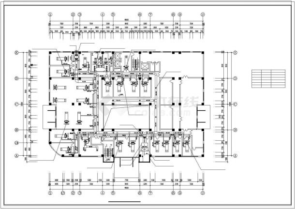  Hotel ventilation and air conditioning design cad construction drawing - Figure 1