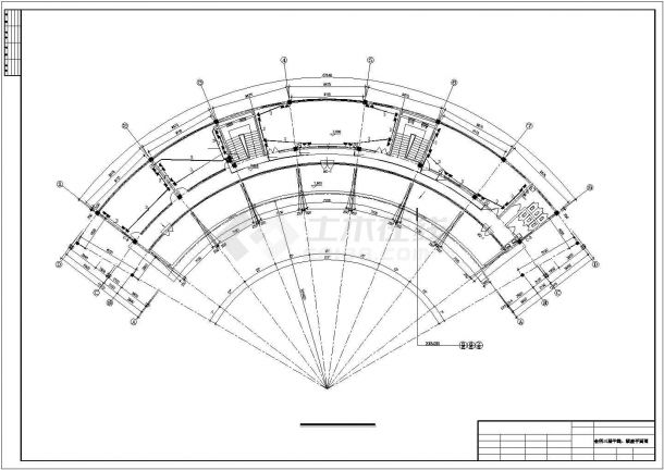会所及幕墙工程CAD平面布置参考图-图二