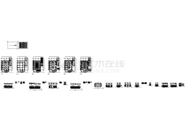 精品著名现代风格时尚婚庆珠宝店室内装修施工图-图一