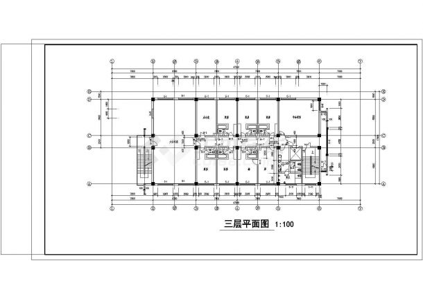 某7层商店宾馆综合楼建筑施工图【平立剖 门窗节点大样详图】-图一