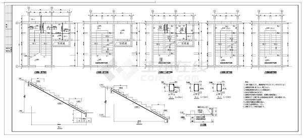 高层医院砖混结构建筑设计CAD施工图纸-图二