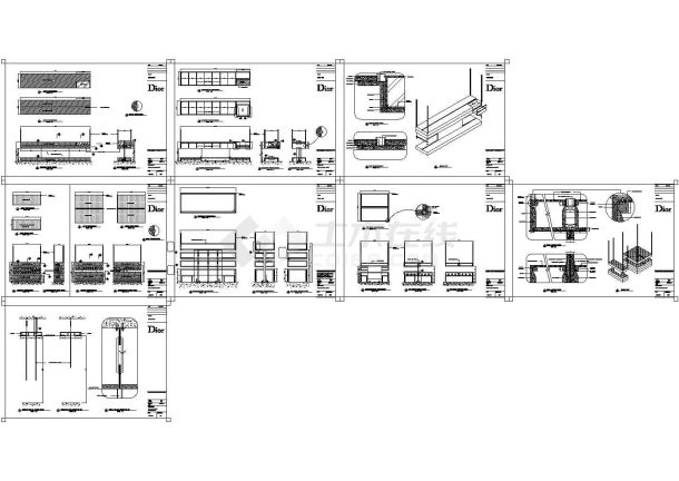 [上海]Dior男装专卖店装修设计CAD施工图（含实景）-图二
