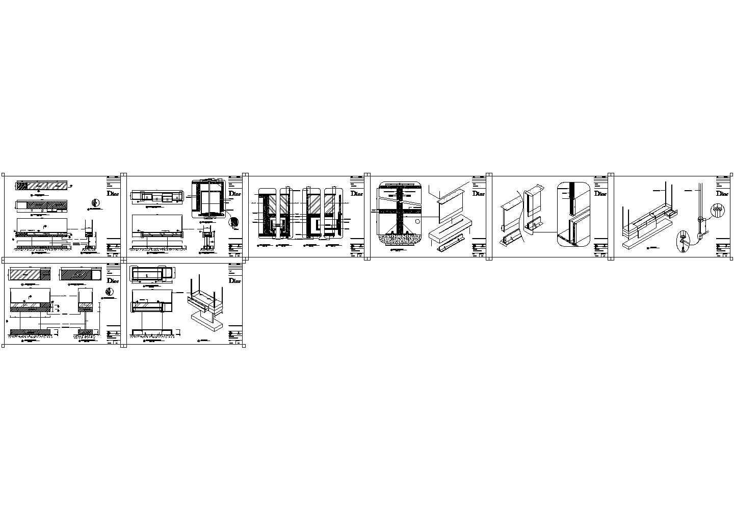 [上海]Dior男装专卖店装修设计CAD施工图（含实景）