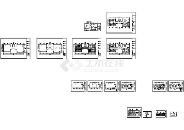 高级连锁现代风格理发店室内装修施工图（含效果）-图二