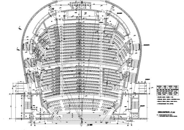 [福建]5层大剧院建筑设计cad施工图-图一
