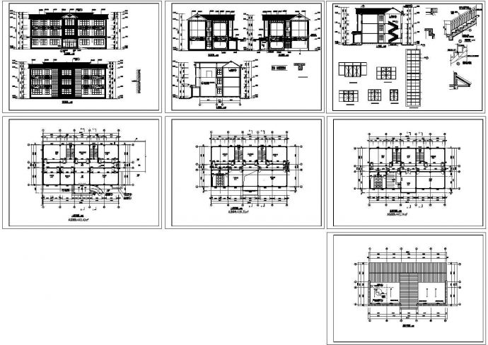 某三层青少年宫建筑设计cad方案图_图1