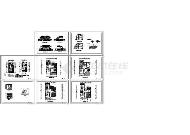 两套小康住宅完整图纸-图一