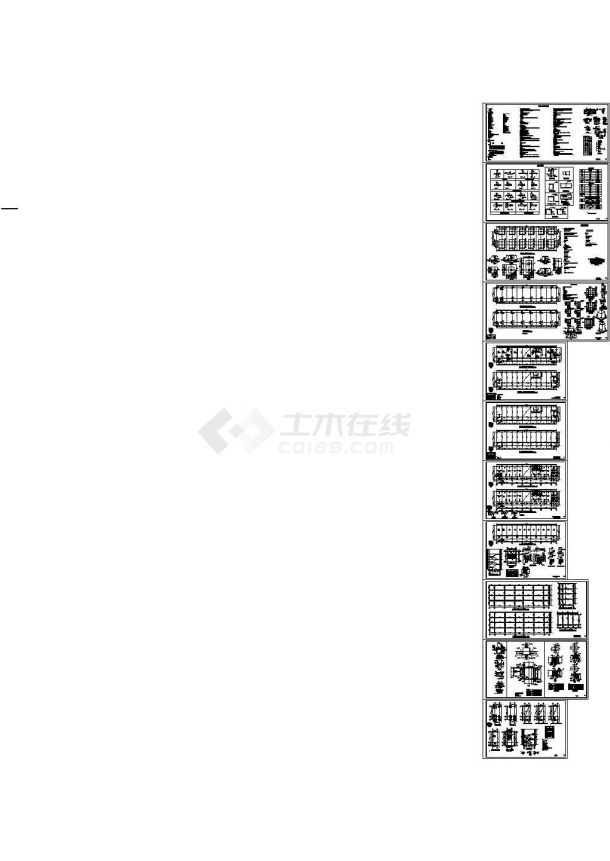 [甘肃]8度区四层钢框架结构施工图_t3-图一