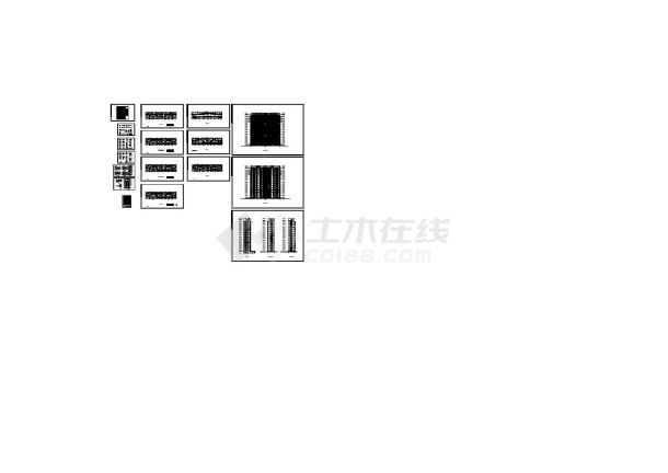 某小区高层住宅楼建筑设计施工图-图一