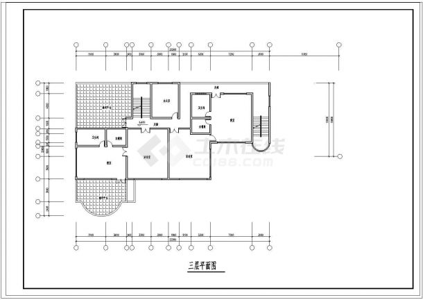 6班长47.952米宽22.8米3层1685.5平米幼儿园建筑方案设计图-图一