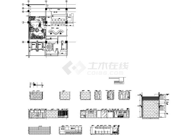 上海 某大型综合医院装修设计全套施工图纸_cad-图一