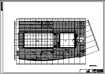 某地上二层带地下二层框架结构体育中心建筑施工cad图_体育中心施工-图二