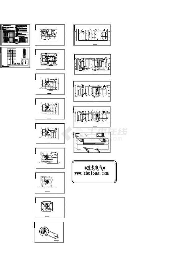 十二层宾馆消防电气施工CAD图纸-图一