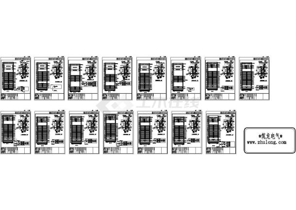 酒店通讯系统电气CAD图纸-图二