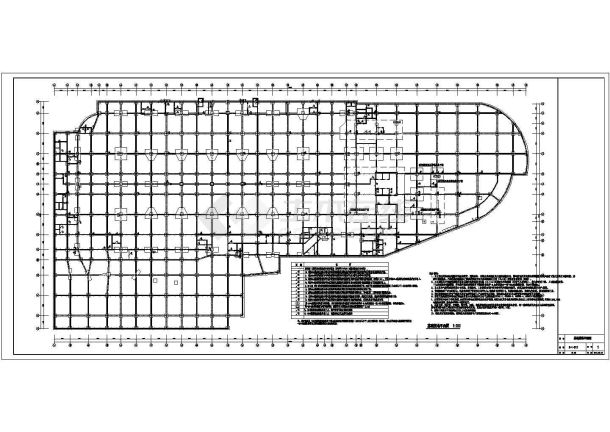 [福建]火车站主楼及停车场电气全套施工图带人防cad-图一