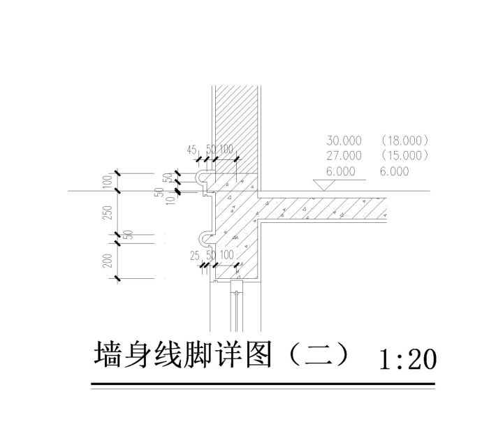 12个欧式线角节点构造设计图纸_图1