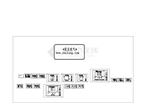 加油站装水电气施工CAD图纸-图一