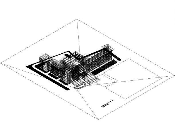 长112米 宽74米 6层大学教学楼建筑设计图【CAD的平立剖 总平及三维 2张JPG外效果图】-图二