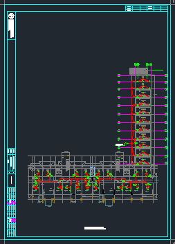 某小区6#P2楼电气 CAD设计施工图纸_图1
