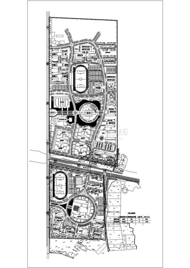 南航新校区整体规划设计总平面图含公寓楼-图一