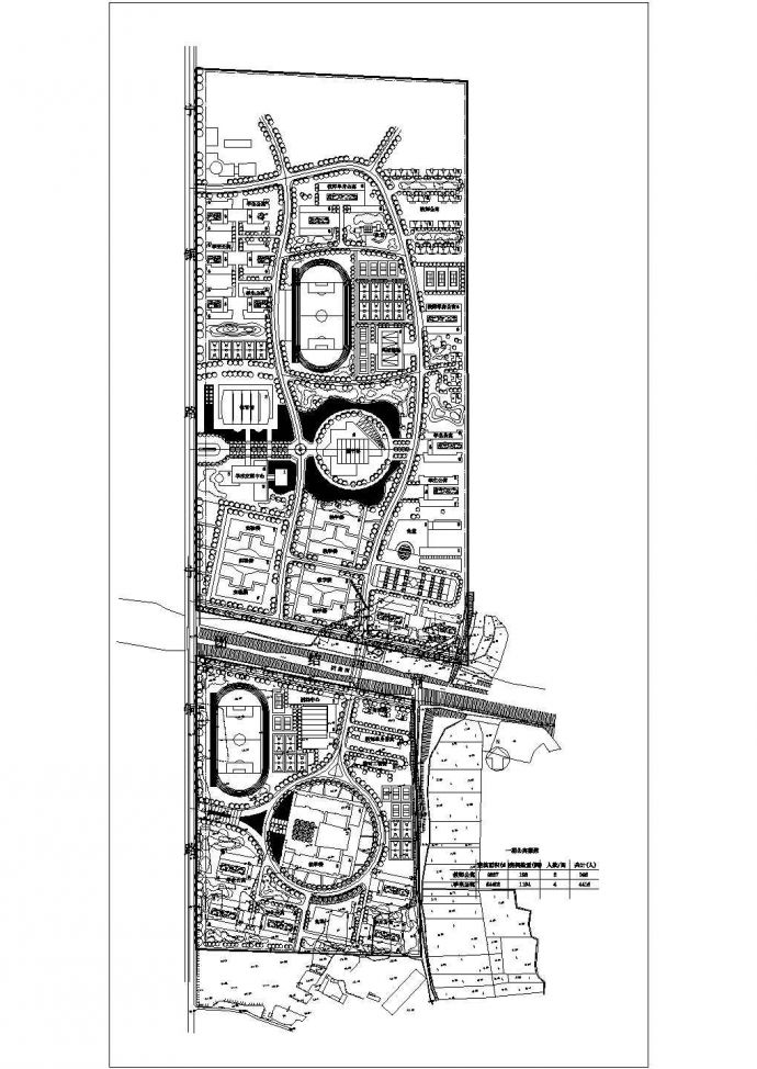 南航新校区整体规划设计总平面图含公寓楼_图1