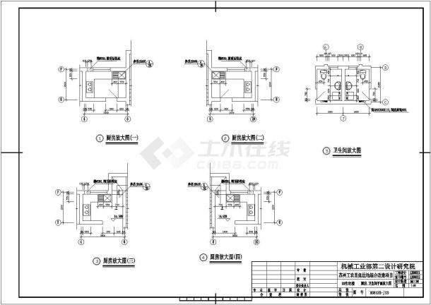 某六层工农里低洼地改造住宅建筑施工cad图(带阁楼设计)-图一