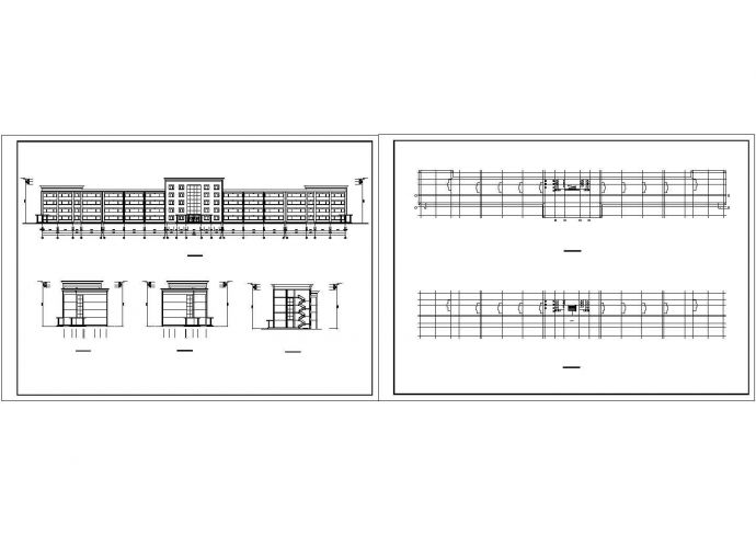 某小学二层砖混结构教学楼设计cad全套建筑方案图（甲级院设计）_图1