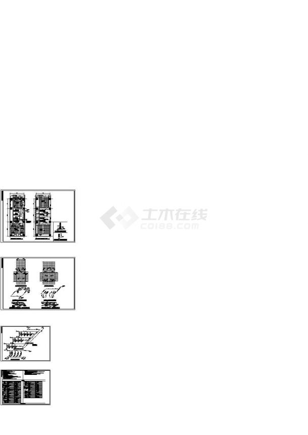 某地裙楼生活泵房全套施工设计图（含主要设备材料表）-图一