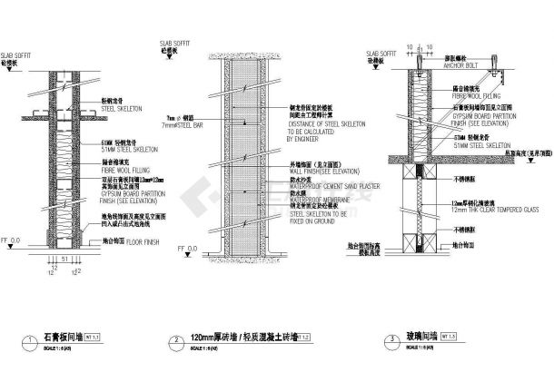 [成都]某高档会所设计装修设计cad施工图-图一