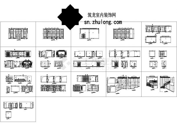 [浙江]某单层高档花园会所设计装修建筑施工图-图二