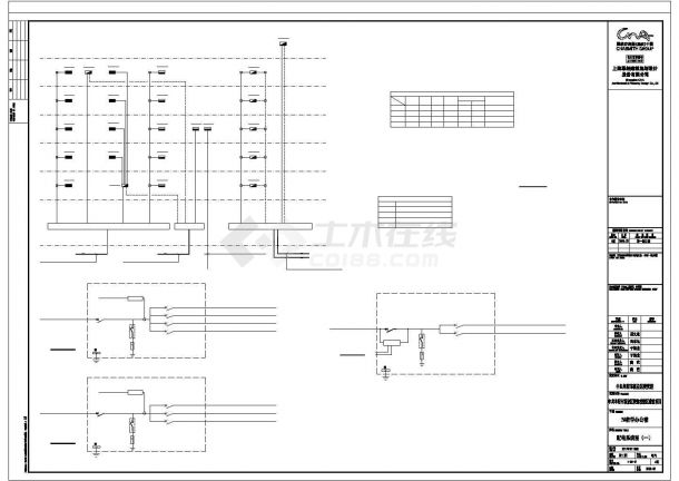某学校2#教学办公楼CAD电气施工图纸-图一