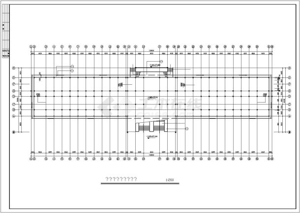 某教学楼建筑施工全套CAD图纸，共9张图纸-图一