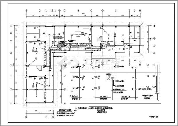 [重庆]11班3层幼儿园电气设计施工图（最新设计）-图一