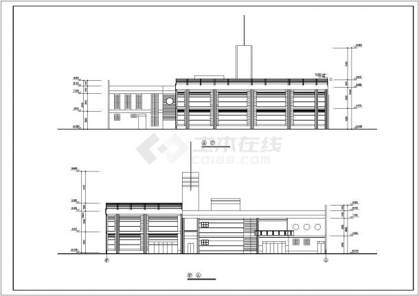 鸡冠石幼儿园建筑施工图（共8张）-图二