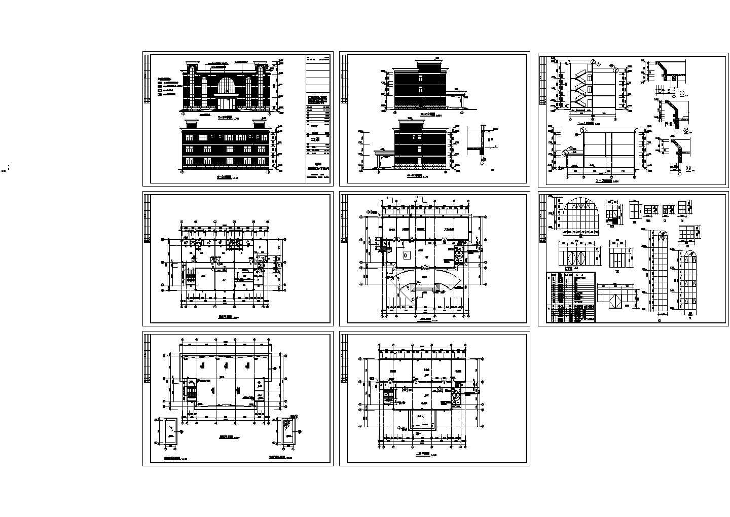 办公楼设计_某市家具办公楼平面建筑设计施工图