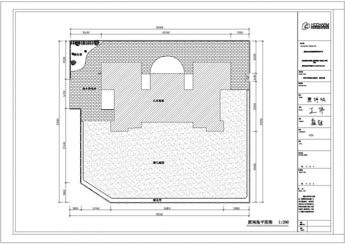 育英幼儿园庭院装饰施工图-平面图CAD设计施工图纸完整大样图_图1