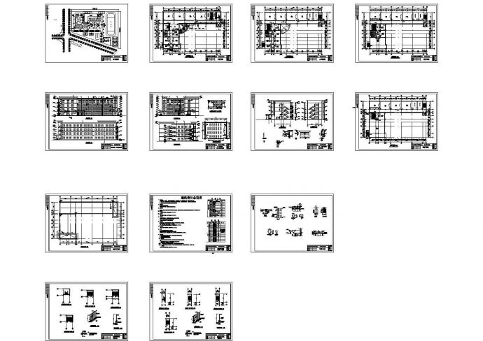 教学楼全套cad结构设计施工图纸_图1