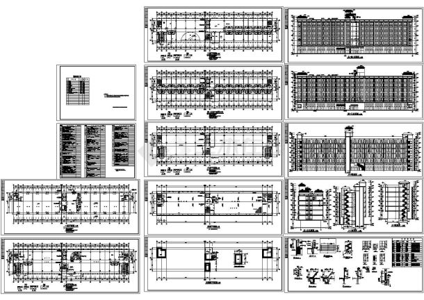 深圳市某沿街6层大酒店建筑设计CAD施工图-图二