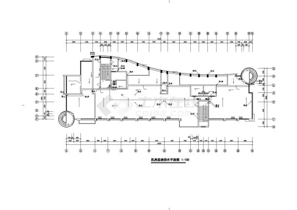 嘉兴市某现代化小区32层框剪结构住宅楼全套给排水设计CAD图纸-图一